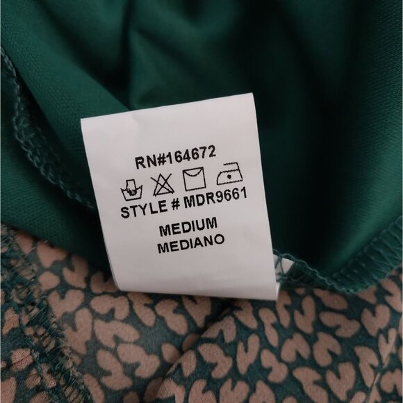 &Merci Ruffle Neck Long Sleeve Pocket Dress All Over Print Sz M - Picture 11 of 15